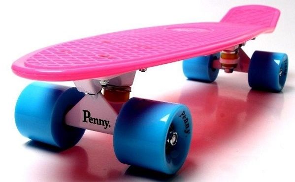 Пенни Борд Penny Board 22" (Матовые колеса), Малиновый 400415803 фото