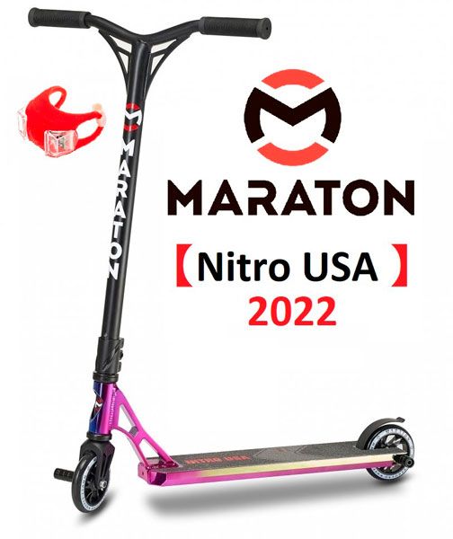 Трюковий самокат Maraton Nitro USA 2022 (NEOchrome) Nitro фото