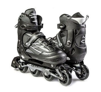 Розсувні роликові ковзани ролики Scale Sports Adult Skates XL LF 935 Чорний (41-44) 2101754733 фото