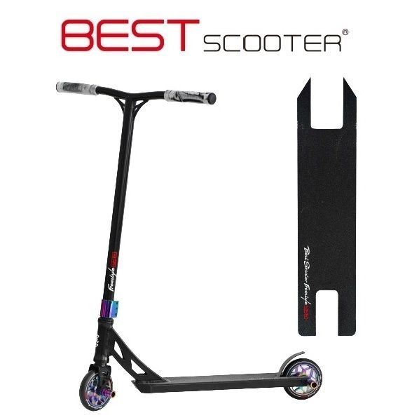 Самокат для трюків Best Scooter Freestyle HIC + Пеги 2шт 115640 фото