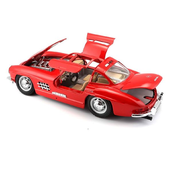 Автомодель - MERCEDES-BENZ 300 SL (1954) (асорті червоний, сріблястий, 1:24) 18-22023 фото