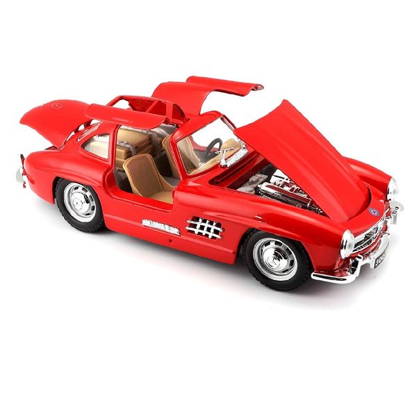 Автомодель - MERCEDES-BENZ 300 SL (1954) (асорті червоний, сріблястий, 1:24) 18-22023 фото