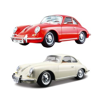 Автомодель - PORSCHE 356B (1961) (ассорти слоновая кость, красный, 1:24) 18-22079 фото