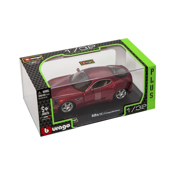 Автомодель - ALFA 8C COMPETIZIONE (2007) (червоний металік, 1:32) 18-43004 фото