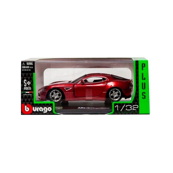 Автомодель - ALFA 8C COMPETIZIONE (2007) (червоний металік, 1:32) 18-43004 фото