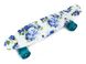 Пенні Борд Penny Board 22,5" Blue Rose Синя троянда (Світяться колеса) PG05 фото