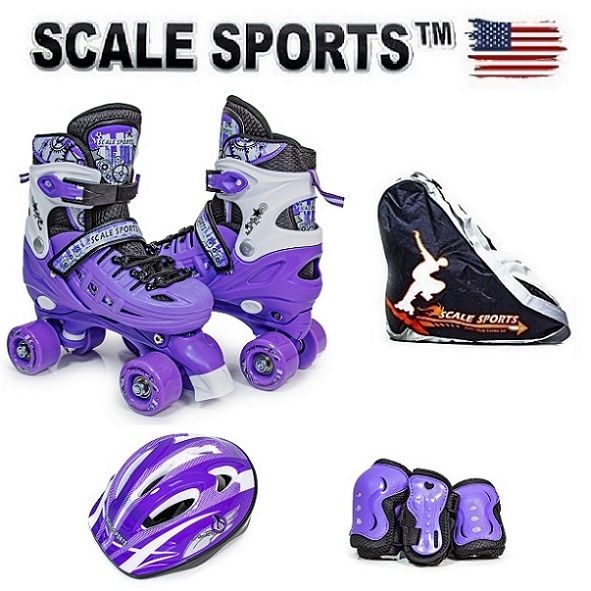 Комплект квадів Scale Sport Фіолетовий (розмір 34-37) + сумка 578909847 фото