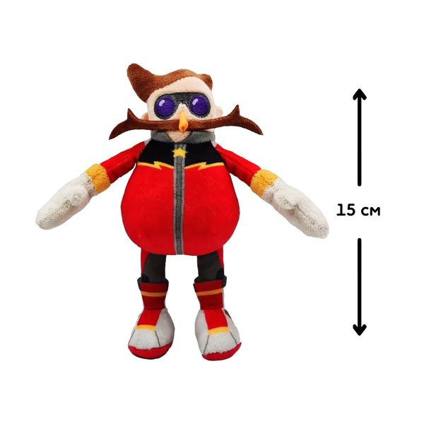 М'яка іграшка на кліпсі SONIC PRIME – ДОКТОР ЕҐМАН (15 cm) SON7004E фото