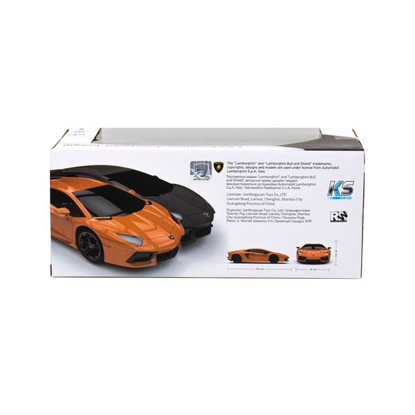 Автомобіль KS DRIVE на р/к - LAMBORGHINI AVENTADOR LP 700-4 (1:24, 2.4Ghz, чорний) 124GLBB фото