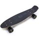 Пенни Борд Penny Board 22,5" Black Gold Черный Золото (Матовые колеса) 733079812 фото