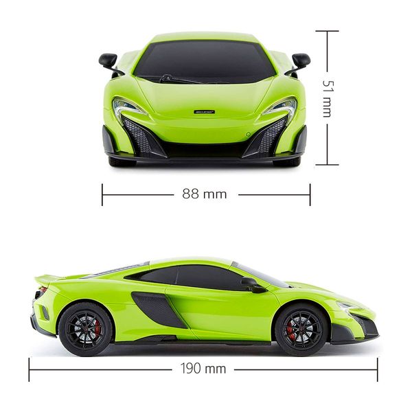 Автомобіль KS DRIVE на р/к - MCLAREN 675LT (1:24, 2.4Ghz, зелений) 124GMGR фото