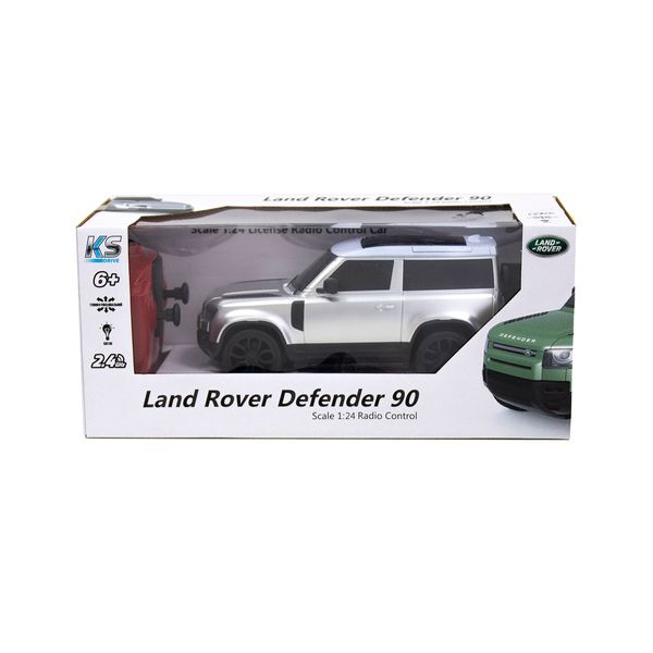 Автомобіль KS DRIVE на р/к - LAND ROVER NEW DEFENDER (1:24, 2.4Ghz, сріблястий) 124GDES фото