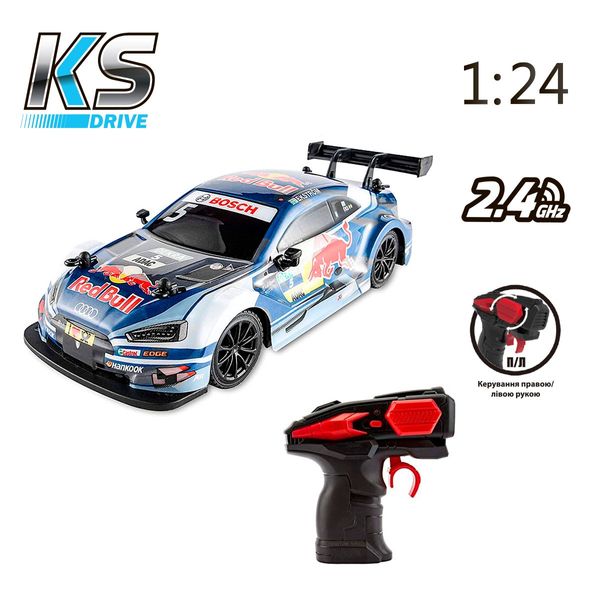 Автомобиль KS DRIVE на р/у - AUDI RS 5 DTM RED BULL (1:24, 2.4Gh, голубой) 124RABL фото