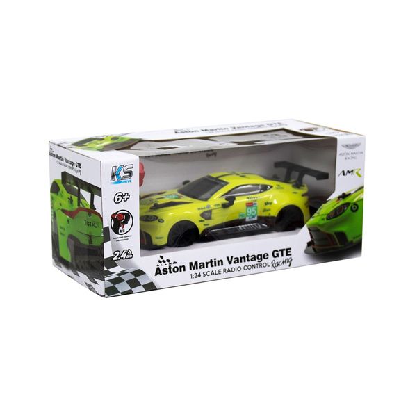 Автомобиль KS DRIVE на р/у - ASTON MARTIN NEW VANTAGE GTE (1:24, 2.4Ghz, зелёный) 124RAMG фото