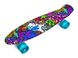 Пенні Борд Penny Board 22" Graffiti Violet Графіті фіолетовий (Світяться колеса) 367562131 фото