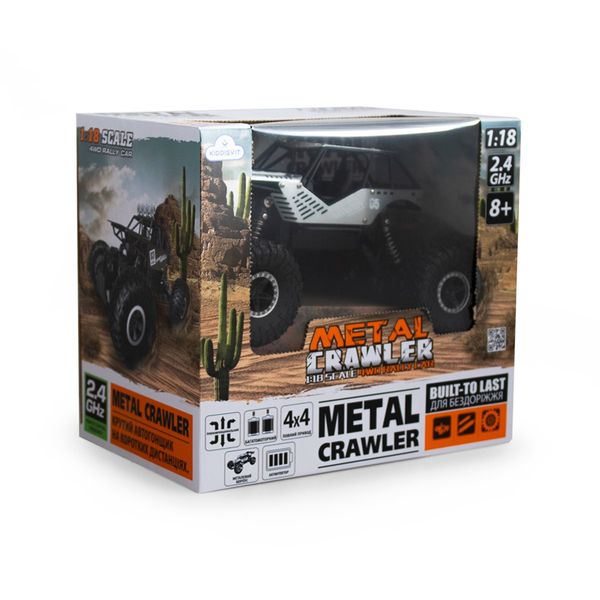 Автомобіль OFF-ROAD CRAWLER з р/к - TIGER (матовий сірий, акум. 4,8V, метал. корпус, 1:18) SL-111RHMGR фото