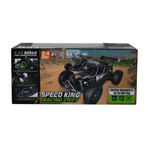 Автомобіль OFF-ROAD CRAWLER з р/к - RACE (матовий чорний, метал. корпус, акум.6V, 1:14) SL-309RHMBl фото