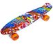 Пенні Борд Penny Board 22" Orange Graffiti Помаранчеві графіті (Світяться колеса) PR021 фото