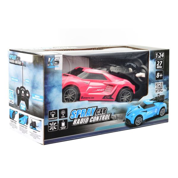 Автомобіль SPRAY CAR на р/к – SPORT (рожевий, 1:24, світло, вихлопна пара) SL-354RHP фото