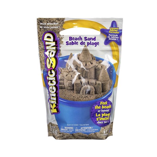 Пісок для дитячої творчості KINETIC SAND BEACH (натуральний колір - 1360 г) 71435 фото