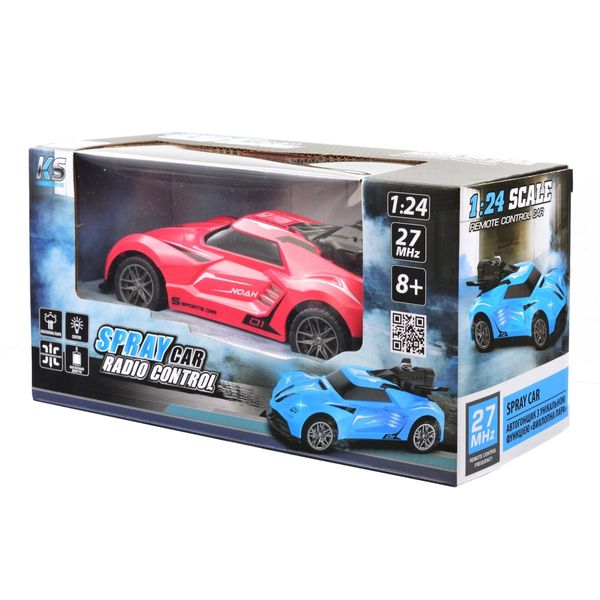 Автомобіль SPRAY CAR на р/к – SPORT (рожевий, 1:24, світло, вихлопна пара) SL-354RHP фото