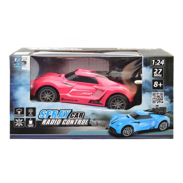 Автомобіль SPRAY CAR на р/к – SPORT (рожевий, 1:24, світло, вихлопна пара) SL-354RHP фото