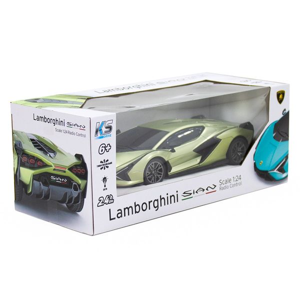 Автомобіль KS DRIVE на р/к - LAMBORGHINI SIAN (1:24, 2.4Ghz, зелений) 124GLSG фото